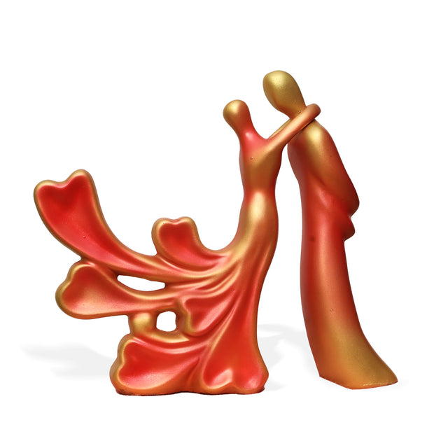 Abstract Couple Dancing Sculpture