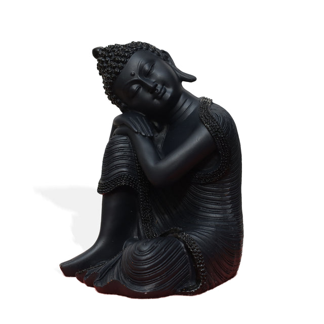 Resting Buddha Statue (Black)