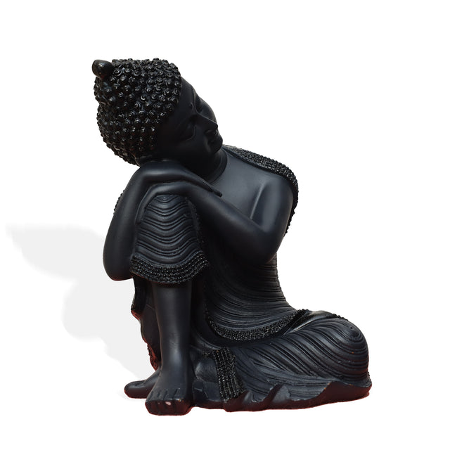 Resting Buddha Statue (Black)