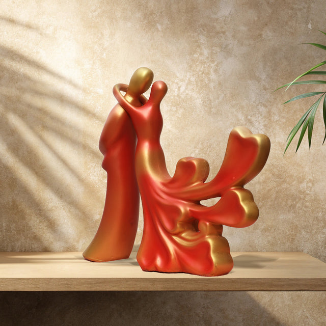 Abstract Couple Dancing Sculpture