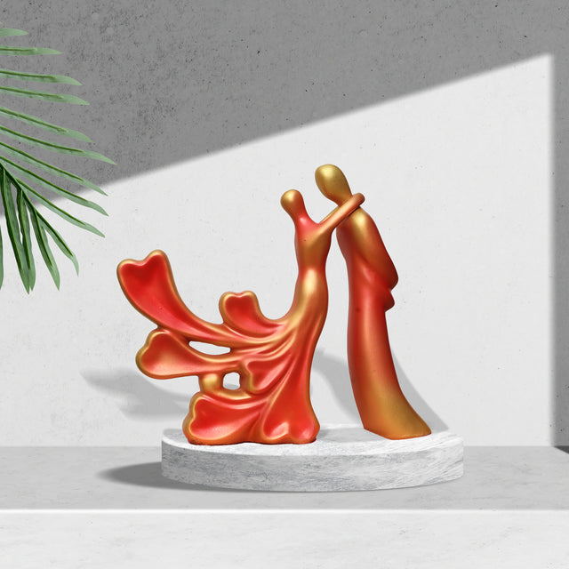 Abstract Couple Dancing Sculpture