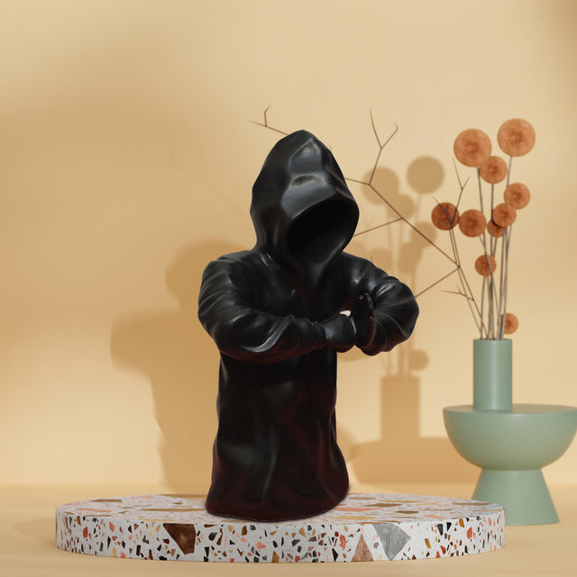 Faceless Hooded Figure Statue