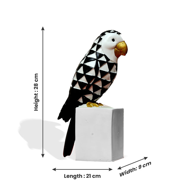 Geometric Parrot Sculpture