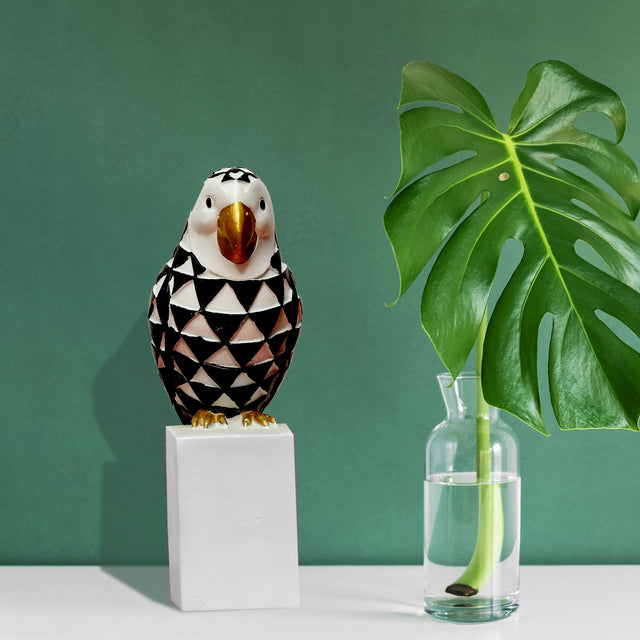 Geometric Parrot Sculpture