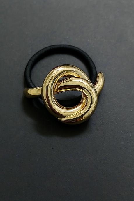 Gold Knot Hair Claw Clip
