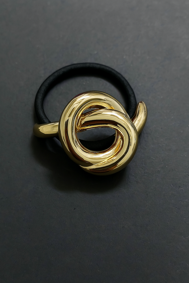 Gold Knot Hair Claw Clip