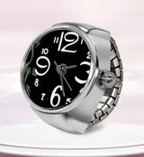 Stylish Black Dial Finger Ring Watch