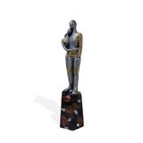 Modern Art Couple with Metallic Finish
